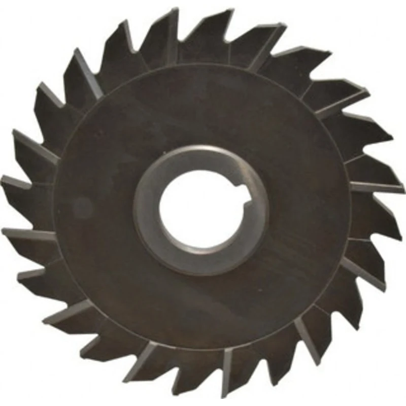 KEO 6 Diam x 1/4 Face Width Staggered Tooth Side Milling Cutter 1-1/4 Arbor Hole, High Speed Steel, Uncoated, 24 Teet...